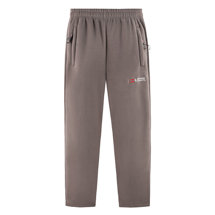 Damen Bequeme Thermo-Fleece-Jogginghose mit Gummibund und Reißverschlusstaschen Echo Archiv
