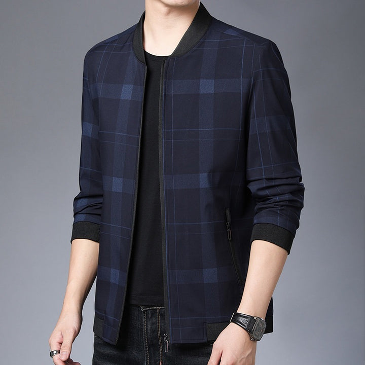 Herren modische Karojacke mit innovativem Schnitt Echoarchiv