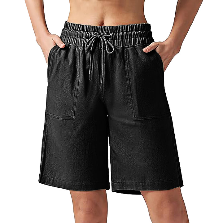Damen lässige Freizeithose mit elastischem Bund und praktischen Taschen Echo Archiv