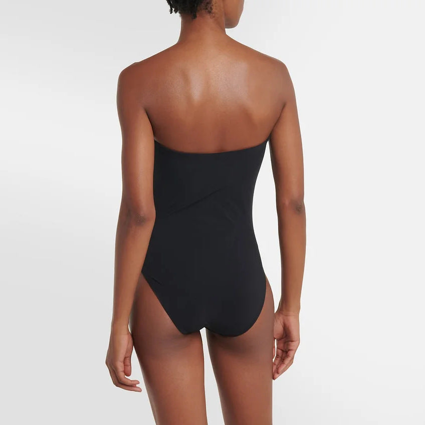 Damen Bandeau-Badeanzug mit elegantem Wickelrock Echo Archiv