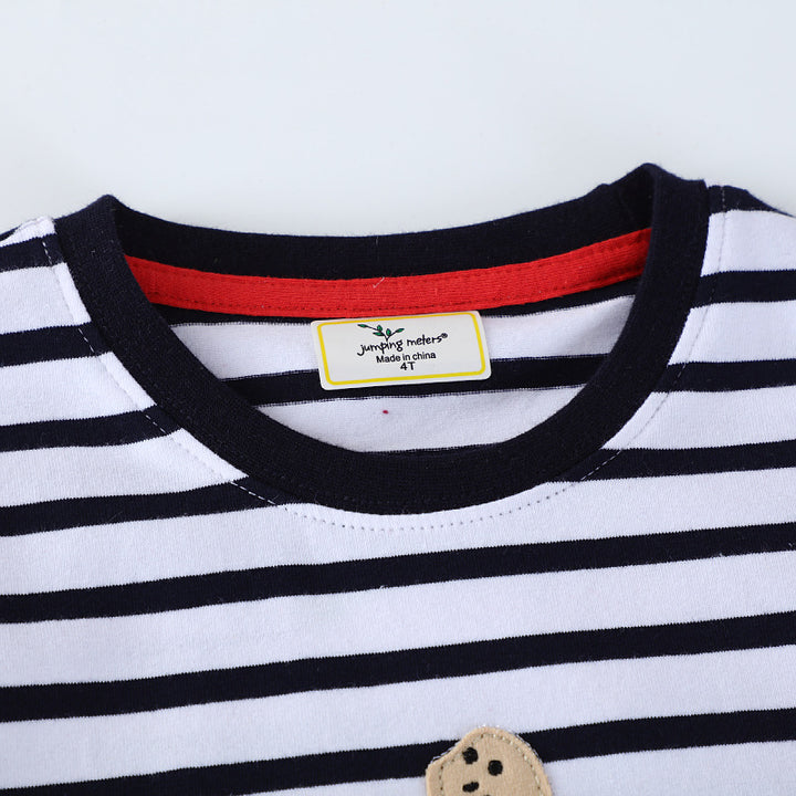 Jungen T-Shirt mit bunten Dinosaurier-Applikationen Echo Archiv