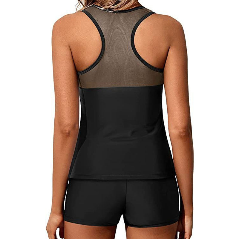 Damen Sportliches Tankini-Set mit dekorativem Leo-Muster Echo Archiv