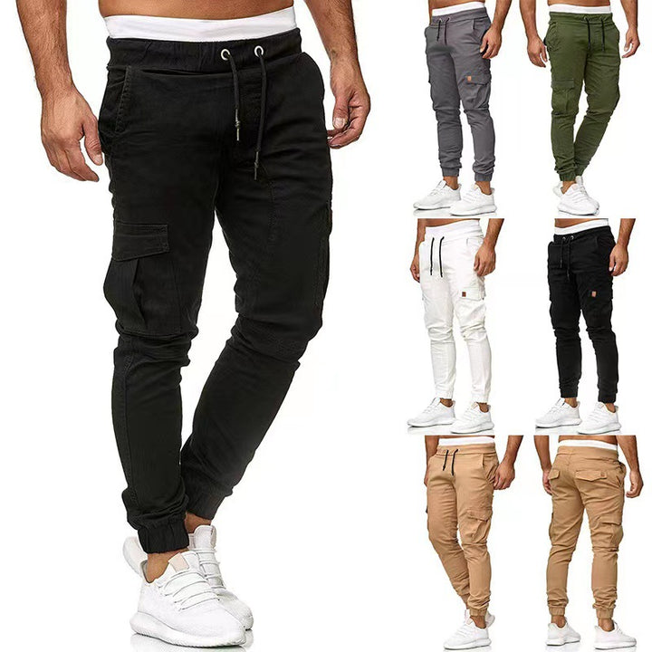 Herren nan taktische Cargo-Jogger mit Tunnelzug, elastischen Bündchen und Mehrfach-Taschen Echo Archiv