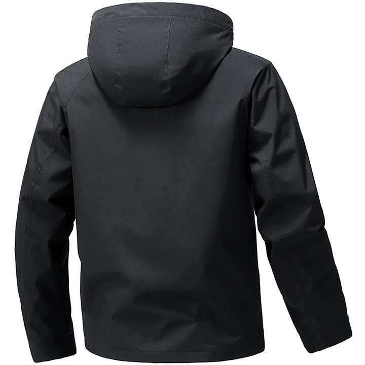 Herren technische Kapuzen-Softshelljacke mit verstellbarer Kapuze und Utility-Taschen Echo Archiv
