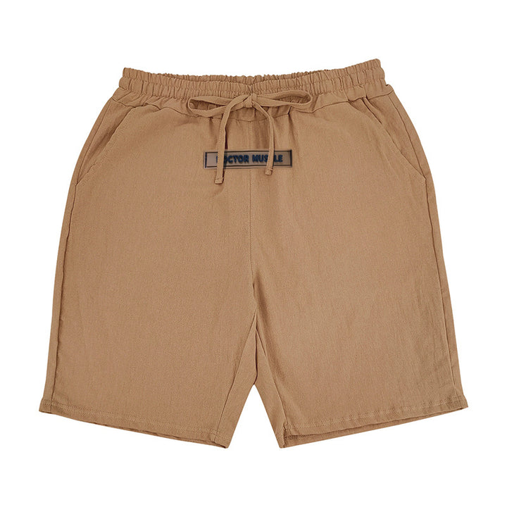 Herren lässige Strandshorts mit elastischem Bund und verstellbarem Kordelzug Echoarchiv