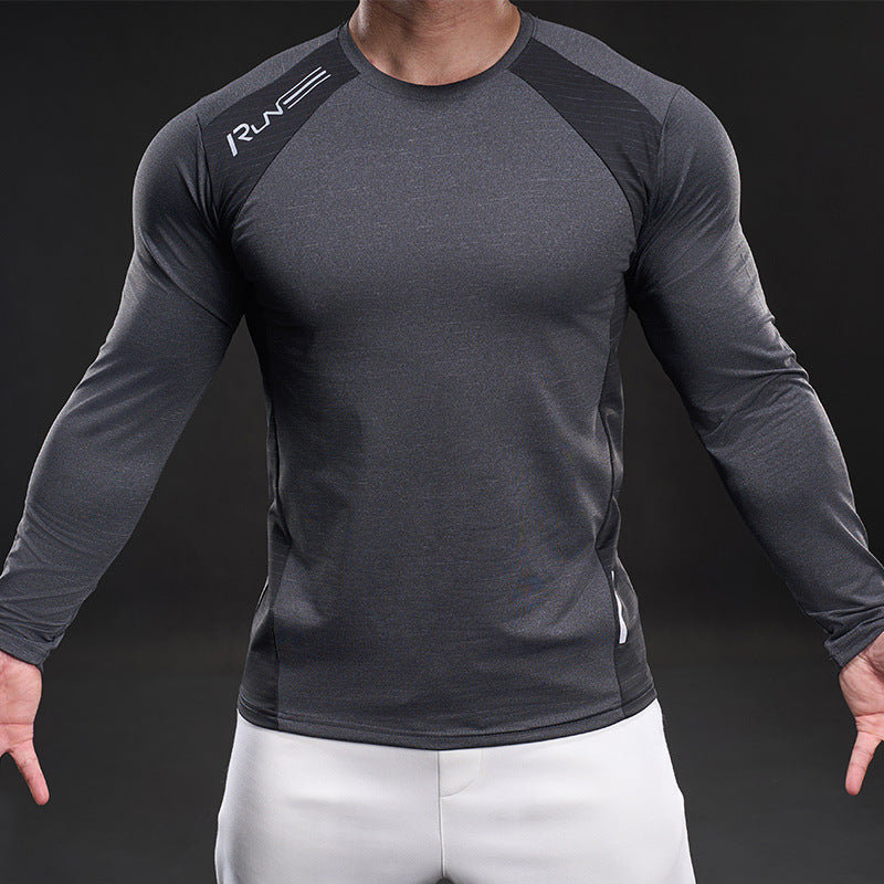 Herren Sportliches Langarmshirt mit atmungsaktivem Mesh-Einsatz Echoarchiv