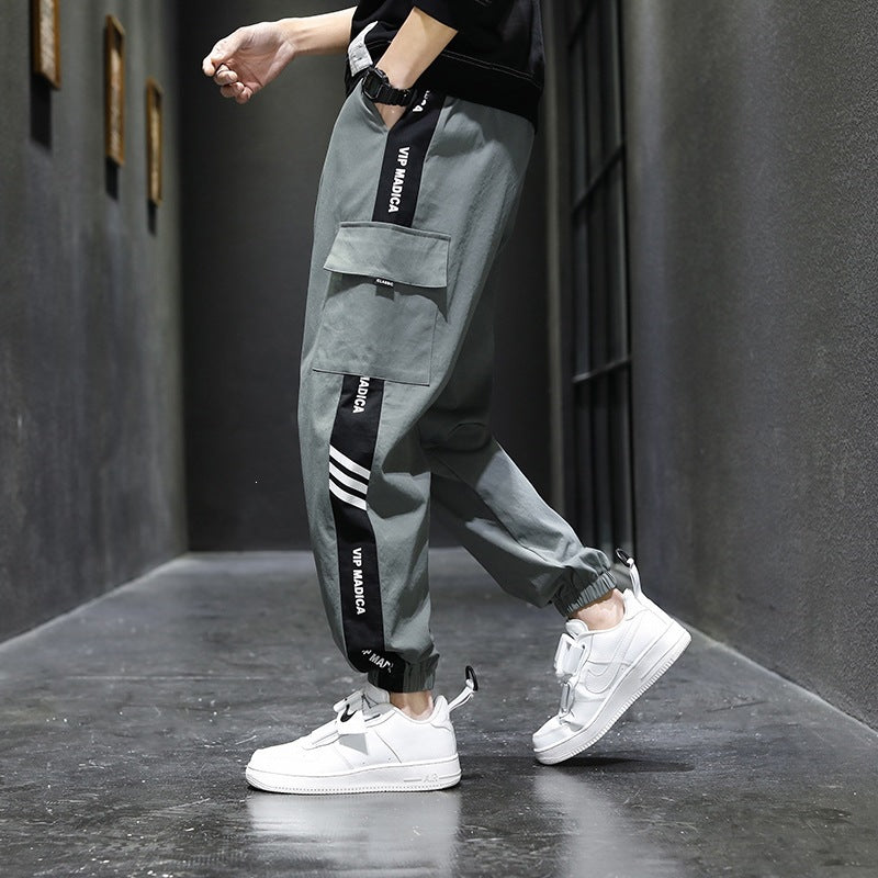Herren Cargo-Hose mit seitlichen Taschen und elastischem Bund Echo Archiv
