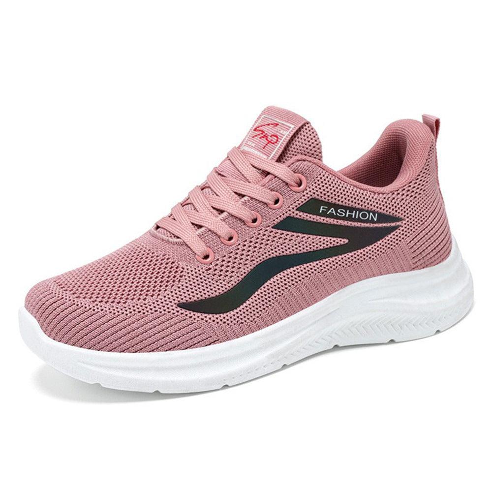 Damen nan ultraleichter Strick-Fitness-Sneaker mit nahtlosem Atmungsnetz, stoßdämpfender EVA-Wabenlaufsohle und verstärkter Zehenkappe Echo Archiv