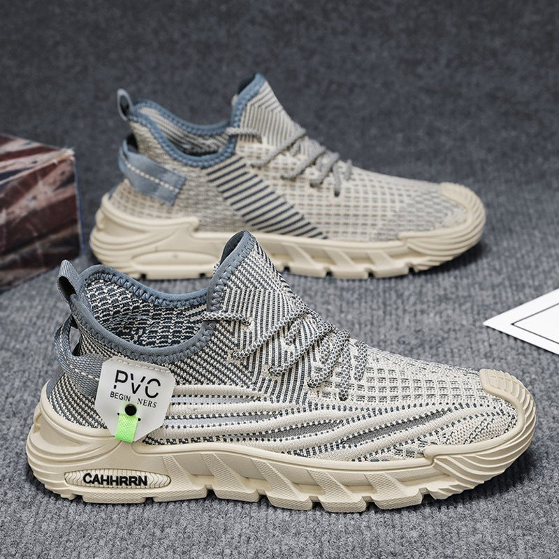 Herren leichte gestrickte Trail‑Sneaker mit sockenähnlichem Einstieg und stoßdämpfender Profilsohle Echo Archiv