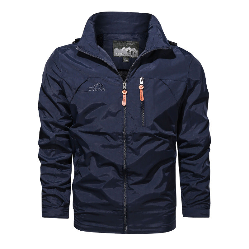 Herren nan leichte wasserabweisende Softshell Outdoorjacke mit Kapuze Brusttasche Echo Archiv