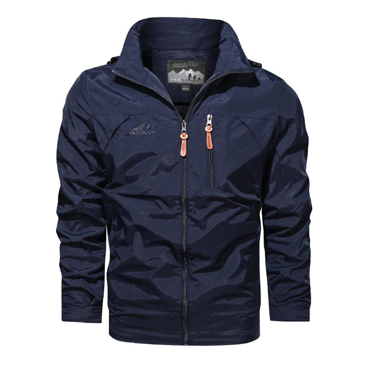 Herren nan leichte wasserabweisende Softshell Outdoorjacke mit Kapuze Brusttasche Echo Archiv