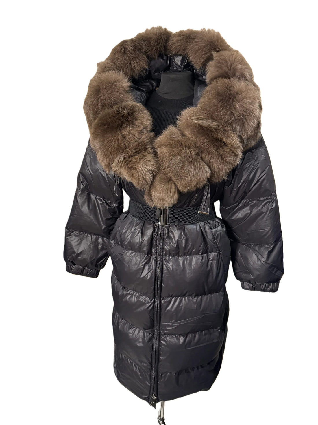 Damen Modische Daunenjacke mit hochabschließendem Kragen – Célinea