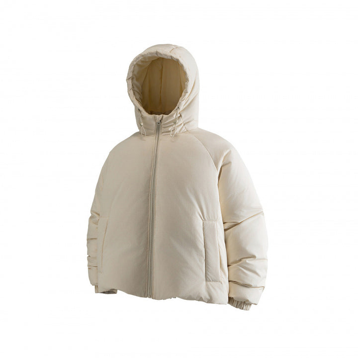 Damen Leichte Boxy-Steppkapuzenjacke mit Kordelzug, verdecktem Reißverschluss und elastischen Bündchen Echo Archiv