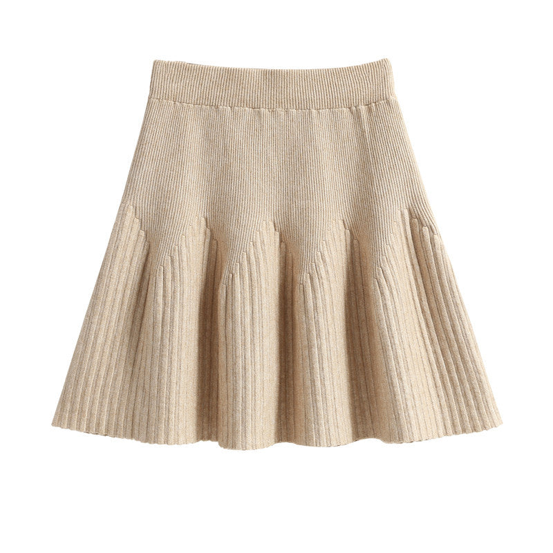 Damen Plissee-Rock mit weichem Material und elegantem Wellenmuster Echo Archiv
