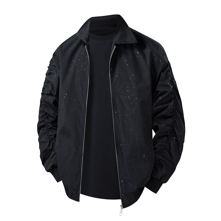 Herren Modische Übergangsjacke mit innovativem Stehkragen und nahtlosen Seitentaschen Echo Archiv