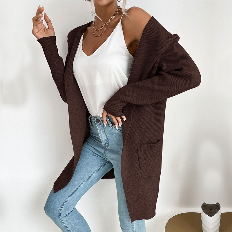 Damen Lässiger Strickmantel Echo Archiv