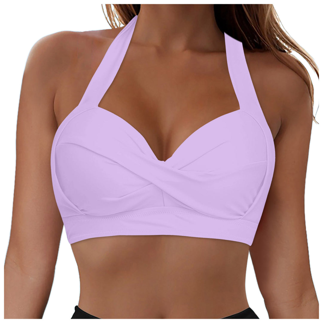 Damen Modisches Bikinioberteil mit Wickeldesign Echo Archiv