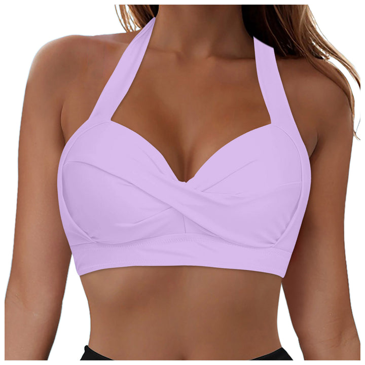 Damen Modisches Bikinioberteil mit Wickeldesign Echo Archiv