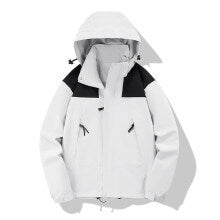 Unisex Leichte technische Softshell-Outdoorjacke mit Kapuze und verstellbarem Saum Echo Archiv