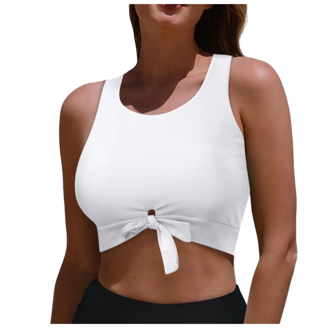 Damen Sportlicher Crop-Top mit Schlaufenbindung Echo Archiv