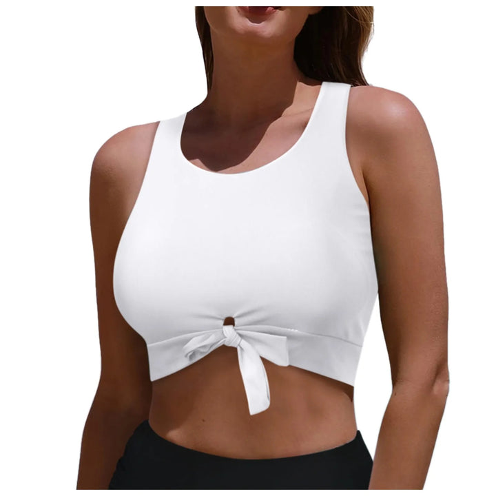 Damen Sportlicher Crop-Top mit Schlaufenbindung Echo Archiv