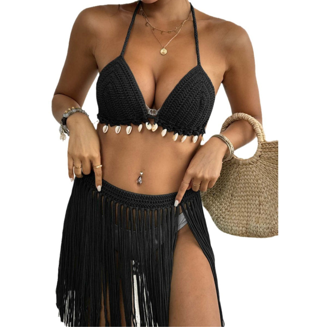 Damen Häkel-Bikini-Set mit Fransen Echo Archiv