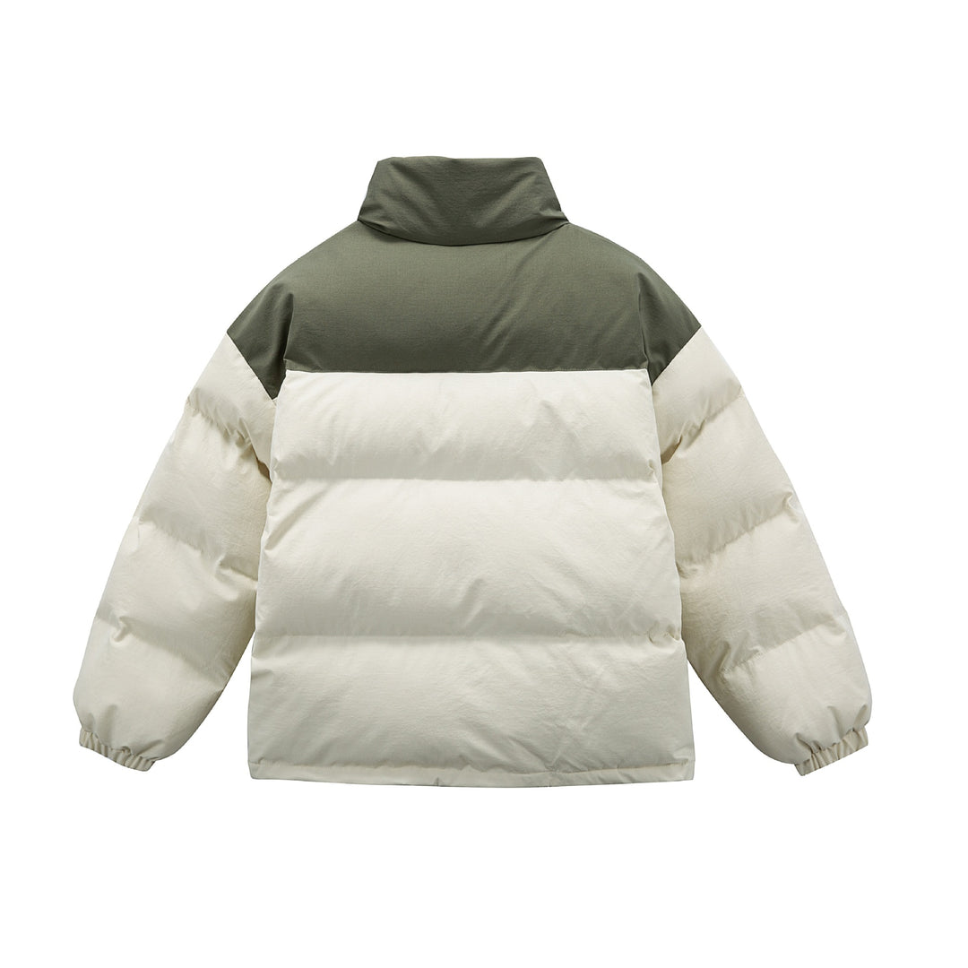Unisex Wattierte Pufferjacke mit gestickten Patch‑Applikationen Echoarchiv