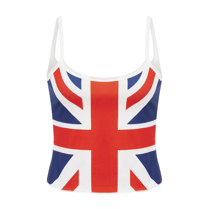 Damen Crop-Top mit Britischem Motiv Echo Archiv