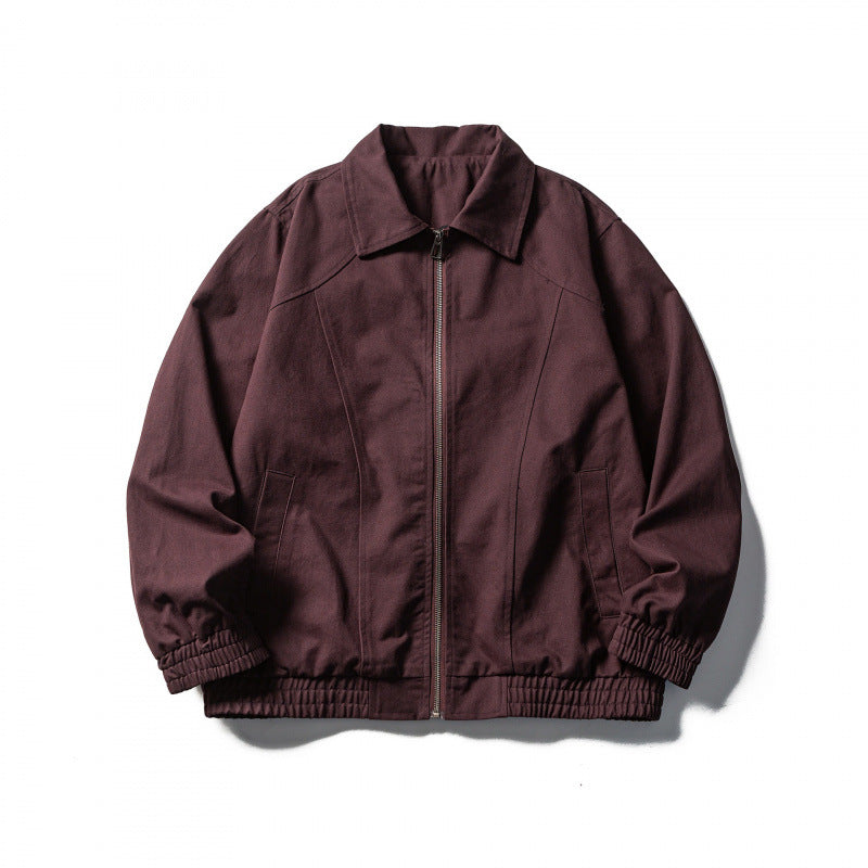 Herren Boxy-Canvas-Blouson mit durchgehendem Reißverschluss und elastischen Bündchen Echo Archiv