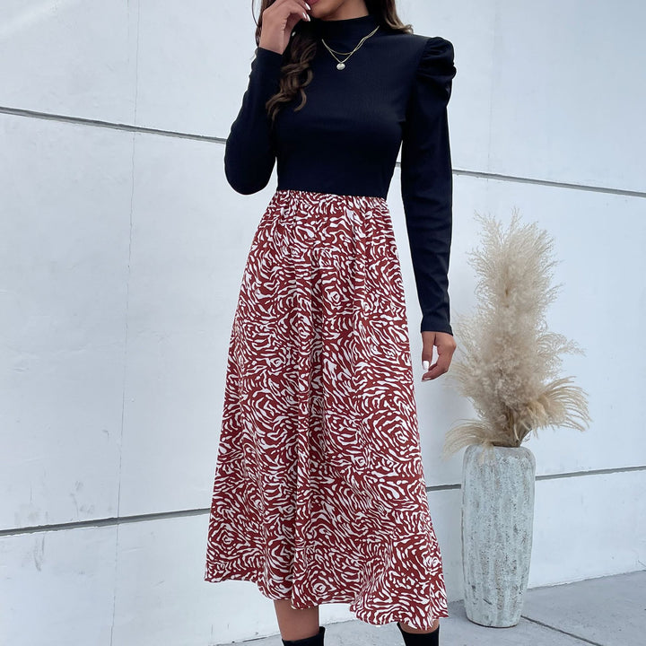 Damen Elegante und verspielte Maxi-Rock mit floralem Muster Echo Archiv