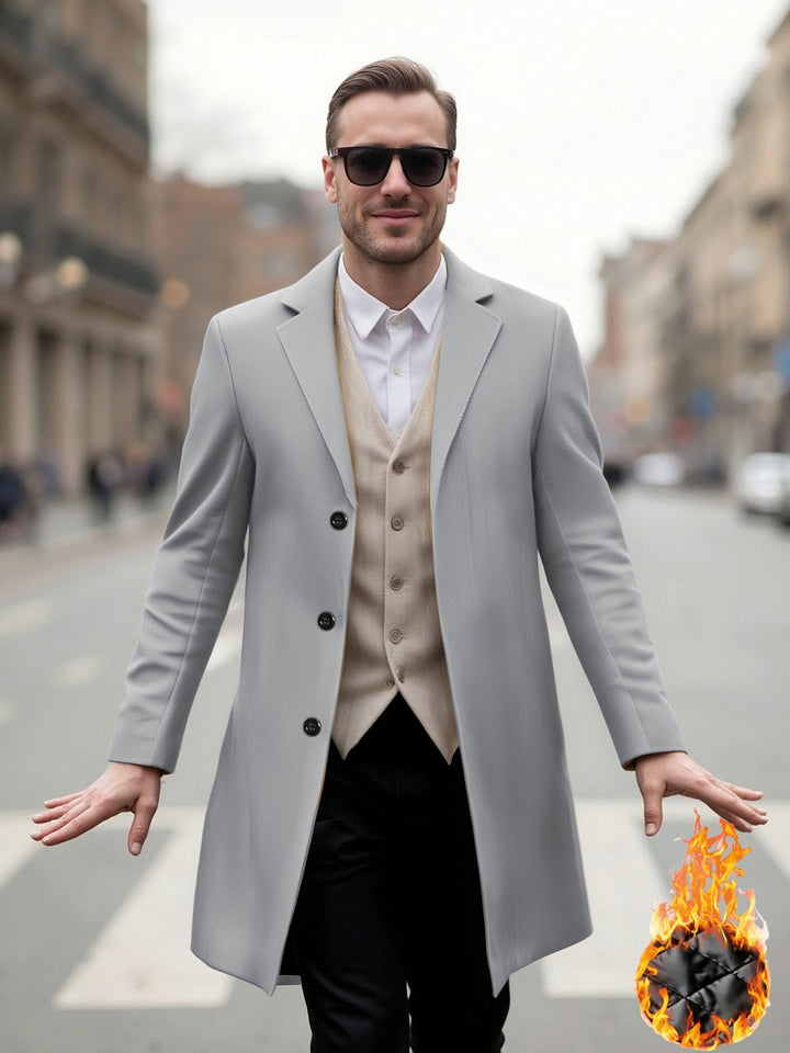 Herren eleganter Langmantel mit modernem Schnitt und optimalem Tragekomfort Echoarchiv