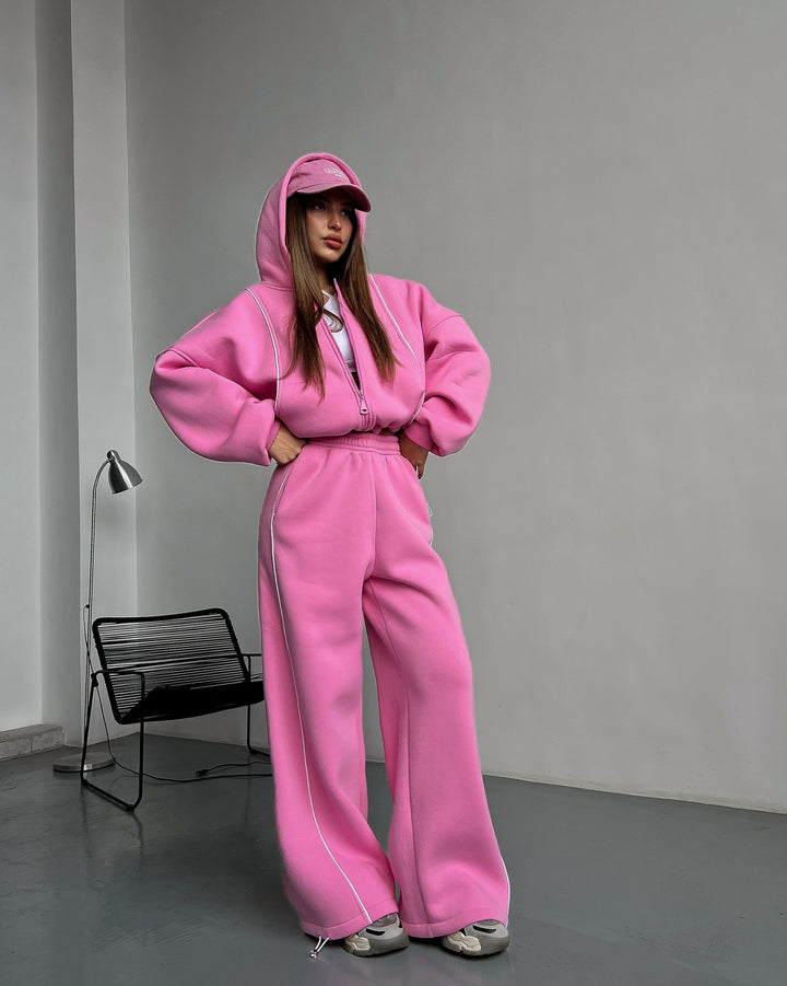 Damen Bequemer Oversized Jogginganzug Echo Archiv