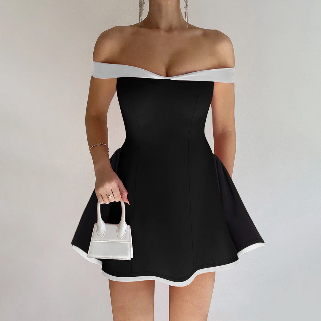 Damen Off-Shoulder Kleid Echo Archiv
