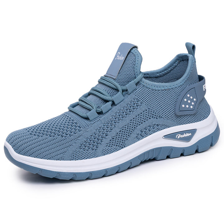 Damen nan sockenähnlicher Strick-Fit Sneaker mit elastischer Schnürung, gelochter Fersenverstärkung und dämpfender Plateau-Sohle Echo Archiv