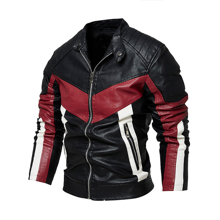 Herren stilvolle Bikerjacke aus hochwertigem Leder Echoarchiv