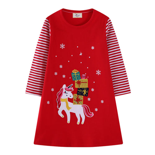 Mädchen Tüllkleid mit verspieltem Einhorn-Motiv und festlicher Grafik Echo Archiv