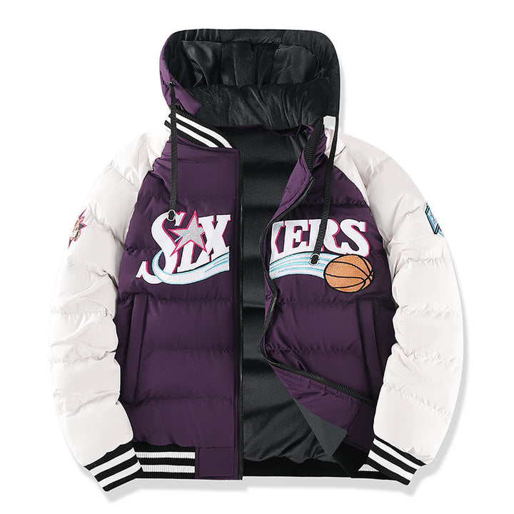 Herren Sportliche Pufferjacke mit hohem Kragen Echo Archiv