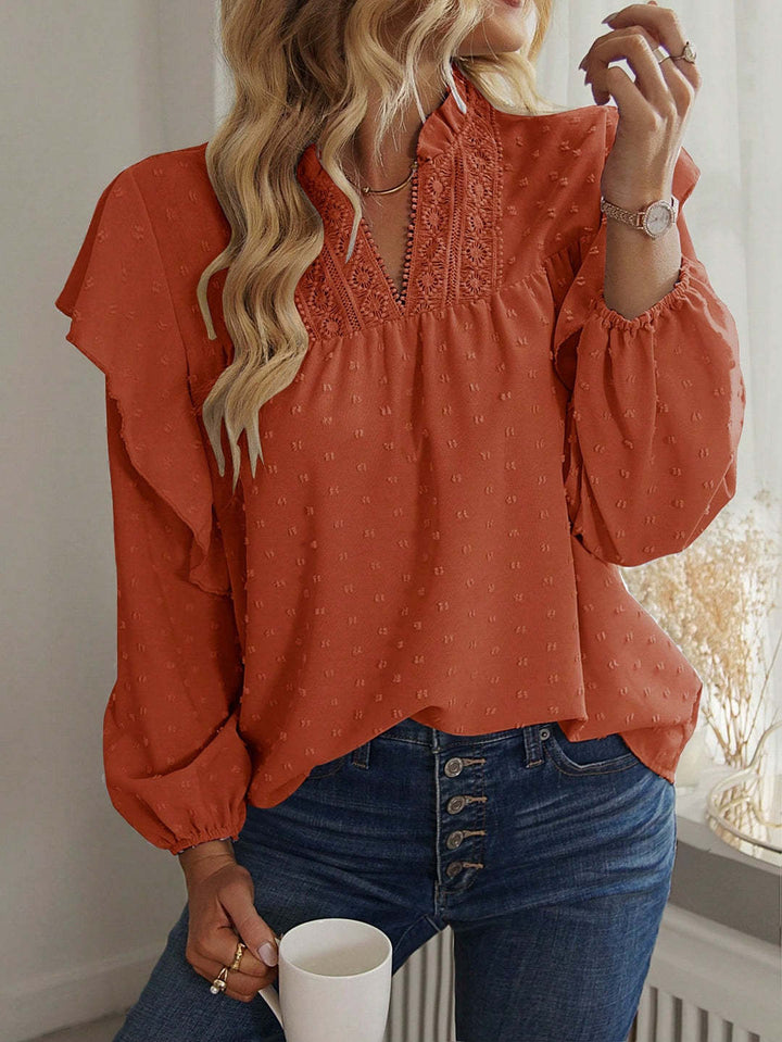 Damen Verspielte Rüschenbluse Echo Archiv