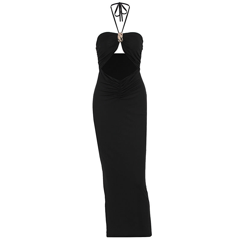 Damen figurbetontes Abendkleid mit schulterfreiem Design und eleganter Drapierung Echo Archiv