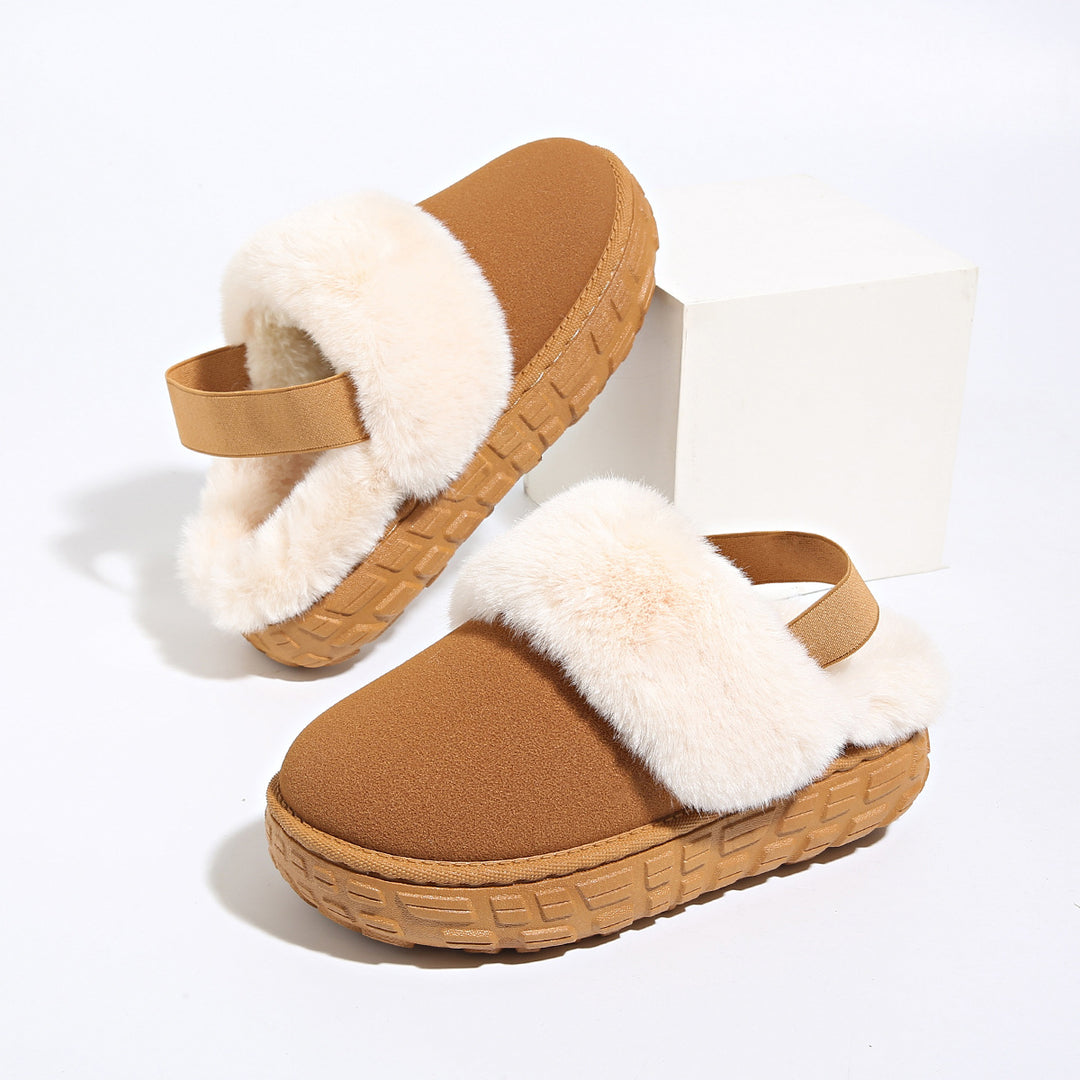 Damen Gefütterte Plateau‑Pantoffel Clogs mit elastischem Fersenriemen Echo Archiv