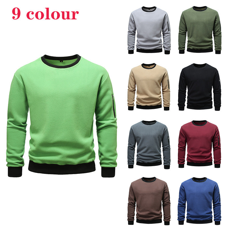 Herren Fleece Sweatshirt mit praktischer Seitentasche Echoarchiv