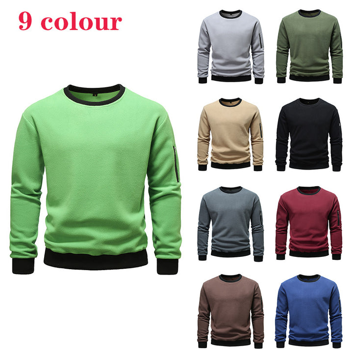 Herren Fleece Sweatshirt mit praktischer Seitentasche Echoarchiv
