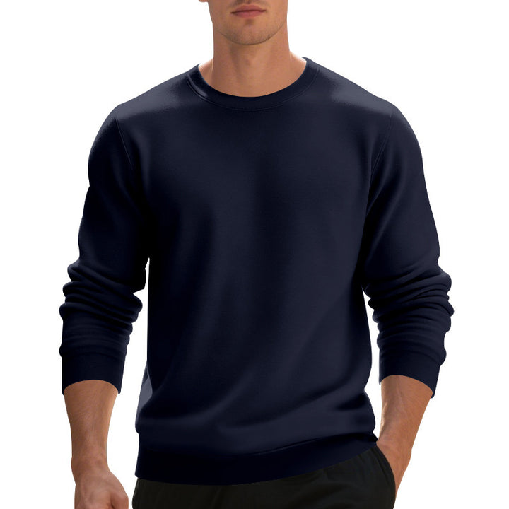 Herren lässiger Sweatpullover mit Rundhals-Ausschnitt und bequemen Bündchen Echoarchiv
