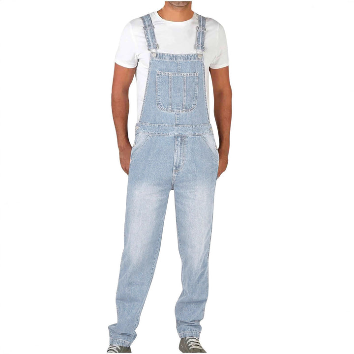 Herren JEchoarchivns Latzhose mit Taschen und verstellbaren Trägern