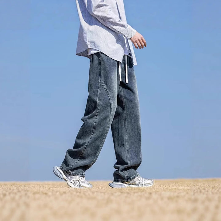 Herren Weitgeschnittene Denim-Hose Echoarchiv 1787982091