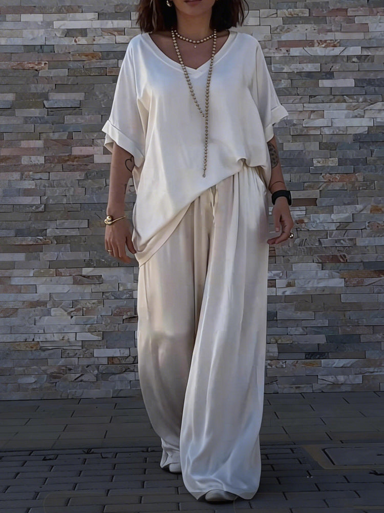 Damen Seidenähnliches Oversized-Set Echo Archiv
