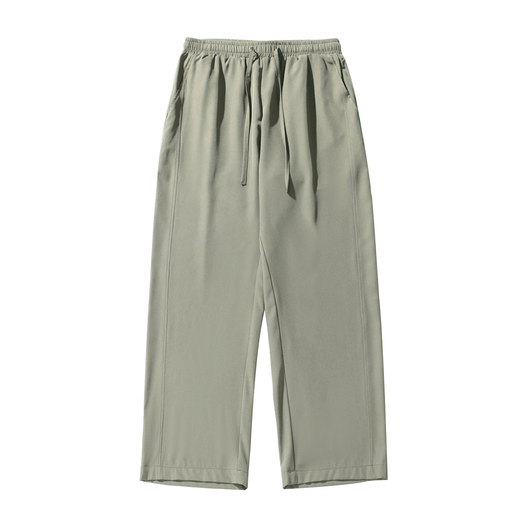 Unisex Locker geschnittene Palazzo‑Freizeithose aus leichtem Twill mit elastischem Bund und Kordelzug Echo Archiv