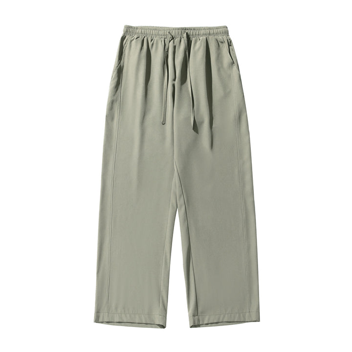 Unisex Locker geschnittene Palazzo‑Freizeithose aus leichtem Twill mit elastischem Bund und Kordelzug Echo Archiv