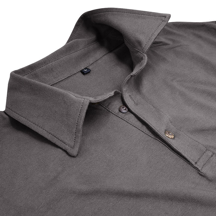 Herren Langarm Poloshirt mit hochwertiger Baumwolle und elegantem Schnitt Echoarchiv