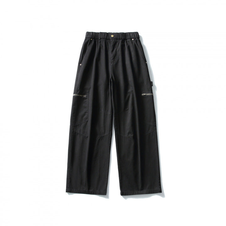 Herren Weite Utility-Cargohose mit elastischem Bund und aufgesetzten Taschen Echo Archiv